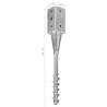 Ground Spikes 2 pcs Silver - Durable Galvanised Steel