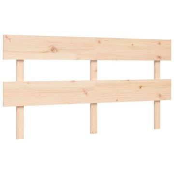 Solid Wood Bed Frame with Headboard 160x200 cm - HipoMarket