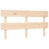 Solid Wood Bed Frame with Headboard 160x200 cm - HipoMarket