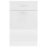 High Gloss White Drawer Bottom Cabinet - 50x46x81.5 cm