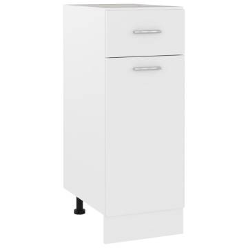 Drawer Bottom Cabinet White 30x46x81.5 cm | Hipomarket