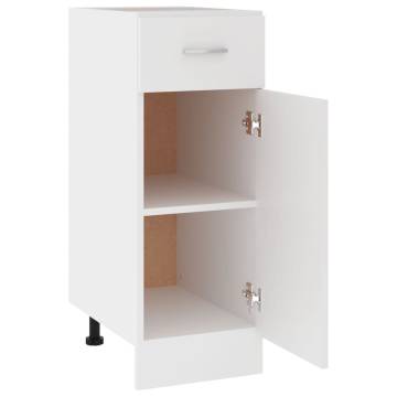 Drawer Bottom Cabinet White 30x46x81.5 cm | Hipomarket