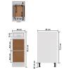 Drawer Bottom Cabinet White 30x46x81.5 cm | Hipomarket