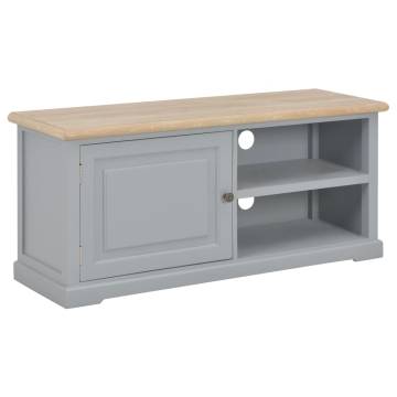 Stylish Grey Wooden TV Cabinet - 90x30x40 cm | HipoMarket