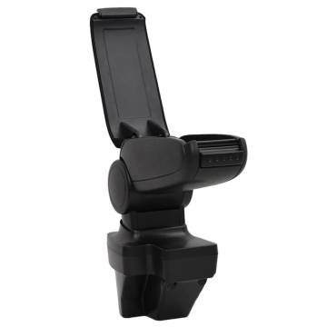 Durable Black Car Armrest - Adjustable & Stylish | HipoMarket