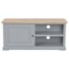 Stylish Grey Wooden TV Cabinet - 90x30x40 cm | HipoMarket