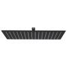 Rain Shower Head Stainless Steel 40x30 cm Rectangular Black Colour black Size 40 x 30 cm Quantity in Package 1 Shape rectangular 