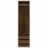 Wardrobe with Drawers - Brown Oak Engineered Wood | Hipomarket