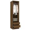 Wardrobe with Drawers - Brown Oak Engineered Wood | Hipomarket