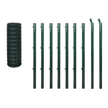 Euro Fence Steel 10x1.0 m Green - Durable Garden Fencing