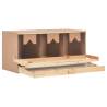 Chicken Laying Nest - 3 Compartments, Solid Pine - Hipomarket