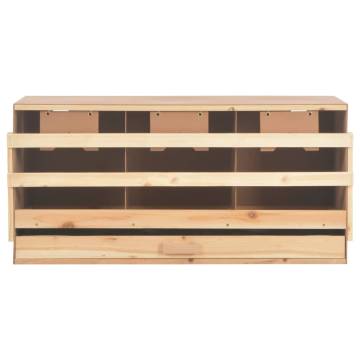 Chicken Laying Nest - 3 Compartments, Solid Pine - Hipomarket