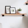 Wall Shelf Light Brown 60x10x2 cm Treated Solid Wood Oak Colour light brown Size 60 x 10 x 2 cm Quantity in Package 1 Number of Pieces 