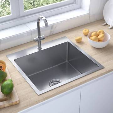 Handmade Stainless Steel Kitchen Sink - Stylish & Durable