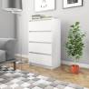 Sideboard White 60x35x98.5 cm Engineered Wood Colour white Quantity in Package 1 