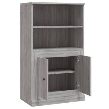 Highboard Grey Sonoma - Stylish Storage Solution | Hipo Market