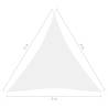 Sunshade Sail Oxford Fabric Triangular 6x6m White - Perfect Protection