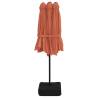 Double-Head Parasol Terracotta 449x245 cm | Hipomarket