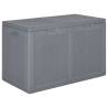 Garden Storage Box Grey PP Rattan 180 L Colour grey Capacity 180 l Model rattan design 