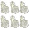 Cream Chair Covers for Weddings - 12 pcs | HipoMarket