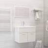 Stylish 2 Piece Bathroom Furniture Set - High Gloss White