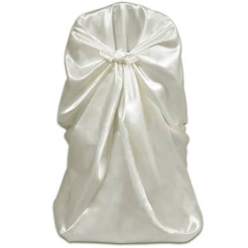 Cream Chair Covers for Weddings - 12 pcs | HipoMarket