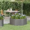 Garden Raised Bed Powder-coated Steel 100x100x36 cm Grey Colour grey Size 100 x 100 x 36 cm Quantity in Package 1 