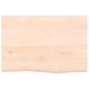 Wall Shelf 60x40 cm - Untreated Solid Oak | Hipo Market