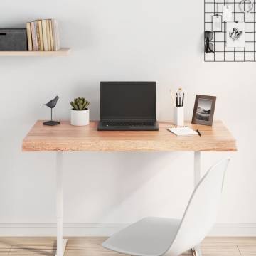 Live Edge Solid Oak Table Top - Light Brown | 100x60 cm