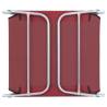 Folding Sun Loungers 2 pcs - Red Steel & Fabric | HipoMarket