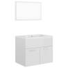 High Gloss White Bathroom Furniture Set - Stylish & Modern