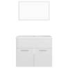 High Gloss White Bathroom Furniture Set - Stylish & Modern