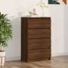 Sideboard Brown Oak 60x35x98.5 cm Engineered Wood Colour brown oak Quantity in Package 1 