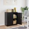 Stylish Black File Cabinet - 79x40x90 cm Steel Storage Solution