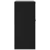 Stylish Black File Cabinet - 79x40x90 cm Steel Storage Solution