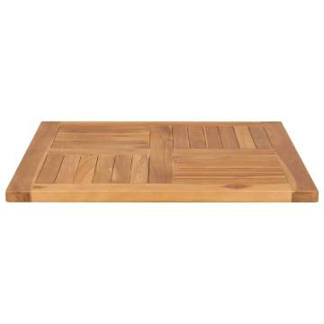 Table Top Solid Teak Wood 70x70 cm | Durable & Stylish