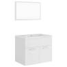 Stylish White Bathroom Furniture Set - Durable & Elegant