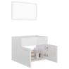 Stylish 2 Piece Bathroom Furniture Set - High Gloss White