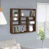 Wall Shelf Smoked Oak 90x16x78 cm Engineered Wood Colour smoked oak Quantity in Package 1 Number of Pieces 