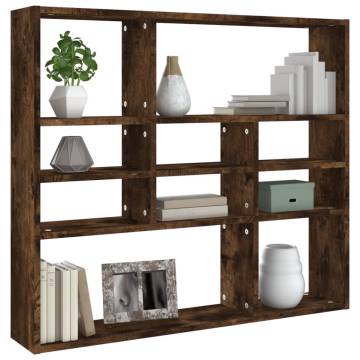 Wall Shelf Smoked Oak 90x16x78 cm - Stylish Storage Solution