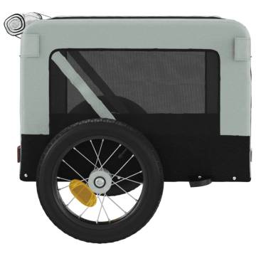 Pet Bike Trailer in Grey and Black | Durable and Comfortable