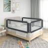 Toddler Safety Bed Rail Dark Grey 150x25 cm Fabric Colour dark grey Size 150 x 25 cm Quantity in Package 1 