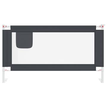 Toddler Safety Bed Rail Dark Grey - Secure & Durable 150x25 cm