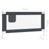 Toddler Safety Bed Rail Dark Grey - Secure & Durable 150x25 cm