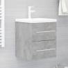 Sink Cabinet with Built-in Basin Concrete Grey Engineered Wood Colour concrete grey Size 41 x 38.5 x 48 cm Quantity in Package 1 Model without faucet 