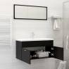 Stylish Black Bathroom Furniture Set | Hipomarket