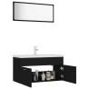 Stylish Black Bathroom Furniture Set | Hipomarket