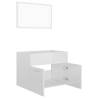 Stylish 2 Piece Bathroom Furniture Set - High Gloss White