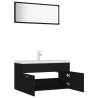 Stylish Black Bathroom Furniture Set | Hipomarket