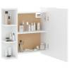 LED Mirror Cabinet with Storage | White 70x16.5x60 cm